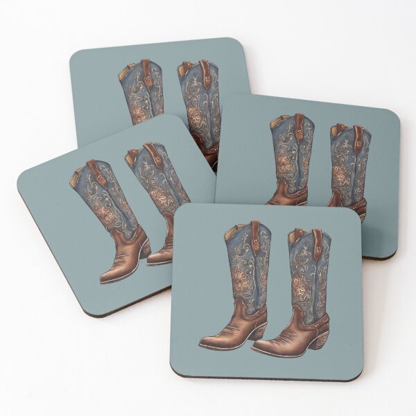Item preview, Botas Vaqueras Acuarela designed and sold by FarmOfCuties.