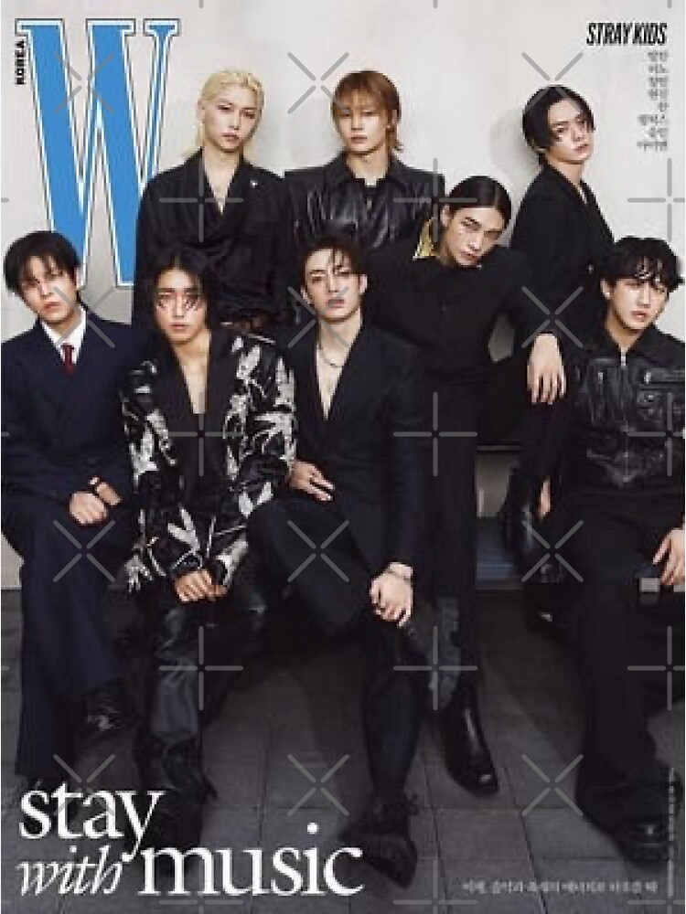 Stray Kids W Korea kpop skz ot8 stay with music posters Stray Kids W Korea kpop skz ot8 stay with music posters