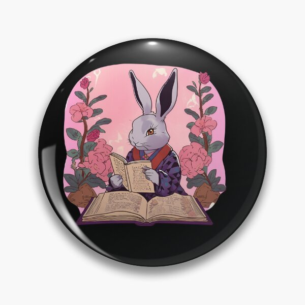 Item preview, Grey Rabbit Bunny Loves Reading Book Nerd Mom designed and sold by wigobun.