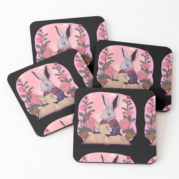 Item preview, Grey Rabbit Bunny Loves Reading Book Nerd Mom designed and sold by wigobun.