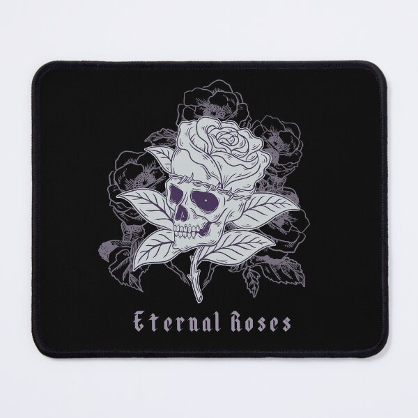 Item preview, Monochrome skull flower designed and sold by MonochromeEcho.