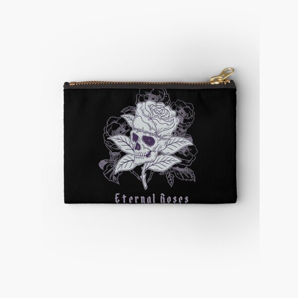 Item preview, Monochrome skull flower designed and sold by MonochromeEcho.