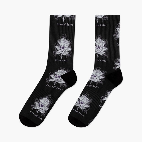 Item preview, Monochrome skull flower designed and sold by MonochromeEcho.