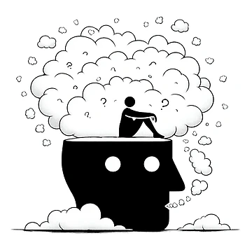 Artwork thumbnail, Exploding Overthinker by Mohsin Alnoor