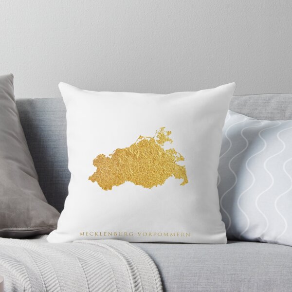 Item preview, Mecklenburg-Vorpommern Gold Map designed and sold by ArtPrints.