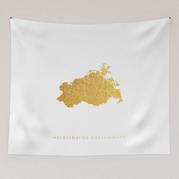 Item preview, Mecklenburg-Vorpommern Gold Map designed and sold by ArtPrints.