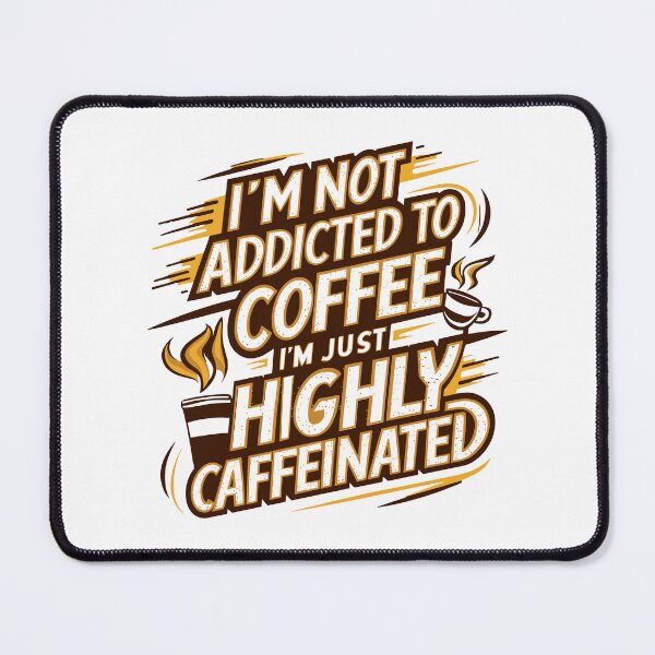 Item preview, Highly Caffeinated Typography Design - Energetic Coffee Lover Art! designed and sold by HahaHandlesHub.