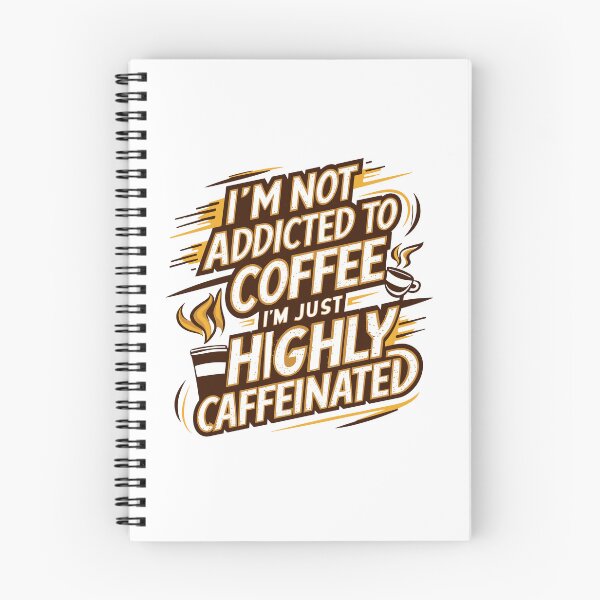 Item preview, Highly Caffeinated Typography Design - Energetic Coffee Lover Art! designed and sold by HahaHandlesHub.