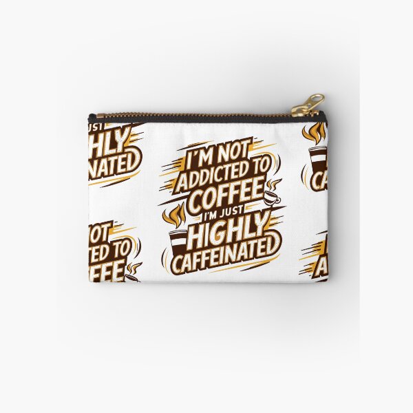 Item preview, Highly Caffeinated Typography Design - Energetic Coffee Lover Art! designed and sold by HahaHandlesHub.