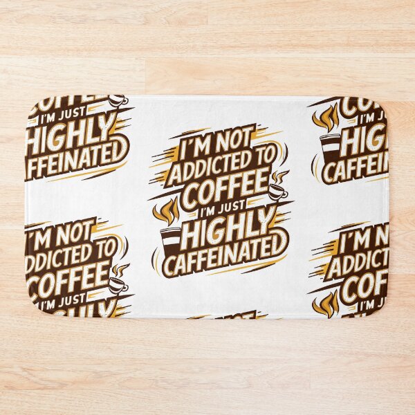 Item preview, Highly Caffeinated Typography Design - Energetic Coffee Lover Art! designed and sold by HahaHandlesHub.