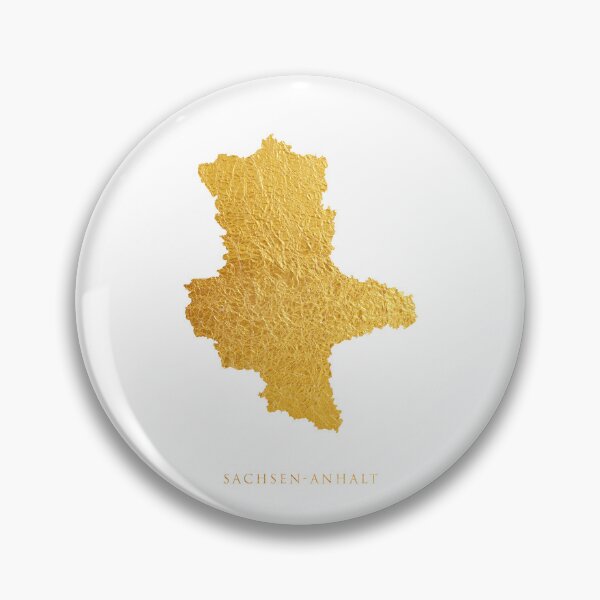Item preview, Sachsen-Anhalt Gold Map designed and sold by ArtPrints.