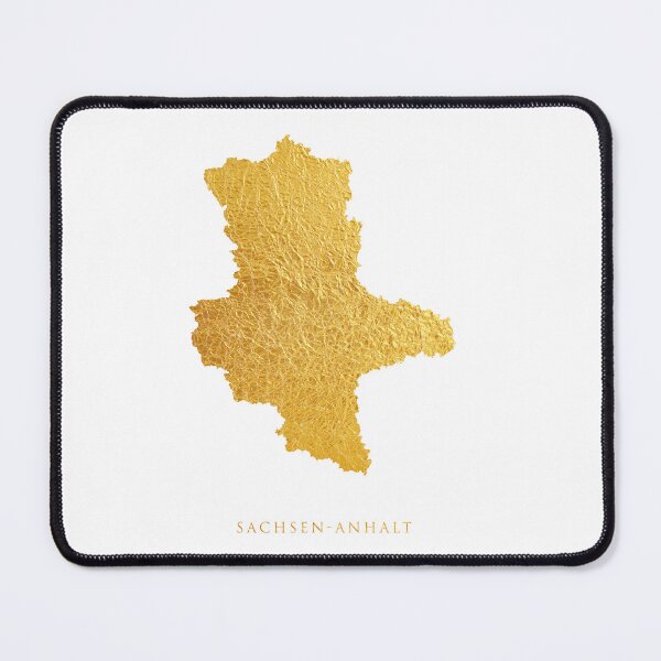 Item preview, Sachsen-Anhalt Gold Map designed and sold by ArtPrints.