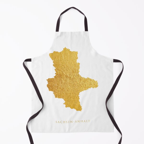 Item preview, Sachsen-Anhalt Gold Map designed and sold by ArtPrints.