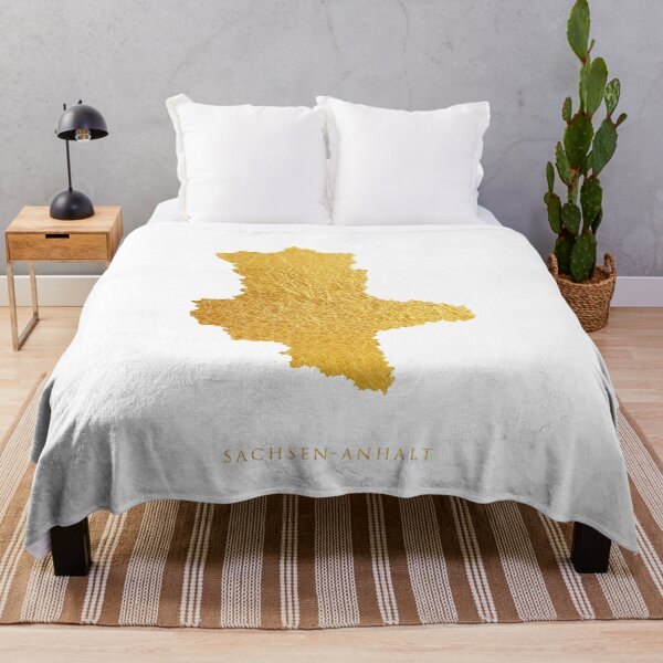Item preview, Sachsen-Anhalt Gold Map designed and sold by ArtPrints.