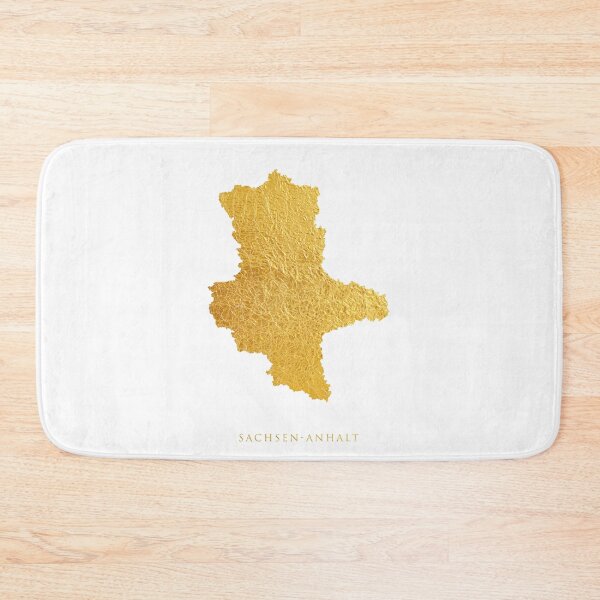 Item preview, Sachsen-Anhalt Gold Map designed and sold by ArtPrints.