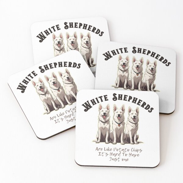 Item preview, White Shepherds Dogs "Are Like Potato Chips It's hard to have just one" designed and sold by GoodyPaws.