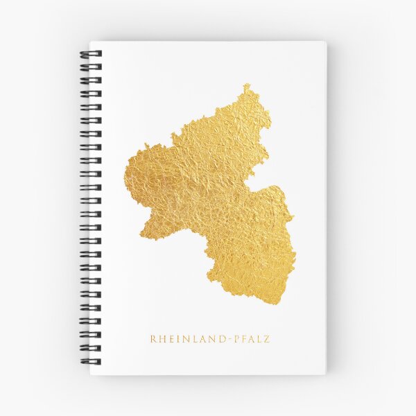Item preview, Rheinland-Pfalz Gold Map designed and sold by ArtPrints.