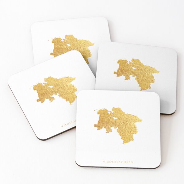 Item preview, Niedersachsen Gold Map designed and sold by ArtPrints.