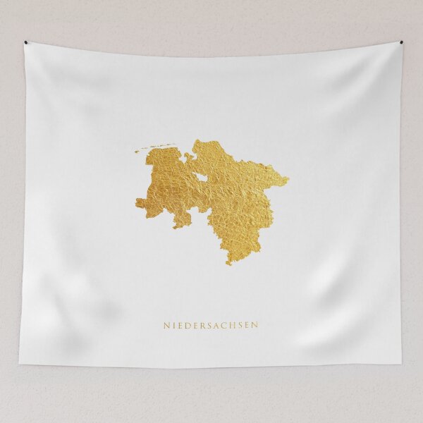 Item preview, Niedersachsen Gold Map designed and sold by ArtPrints.