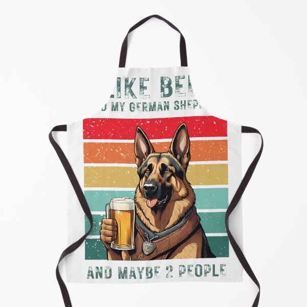 Item preview, German Shepherd dog and beer "i like beer and my german shepherd and maybe 2 people" designed and sold by GoodyPaws.