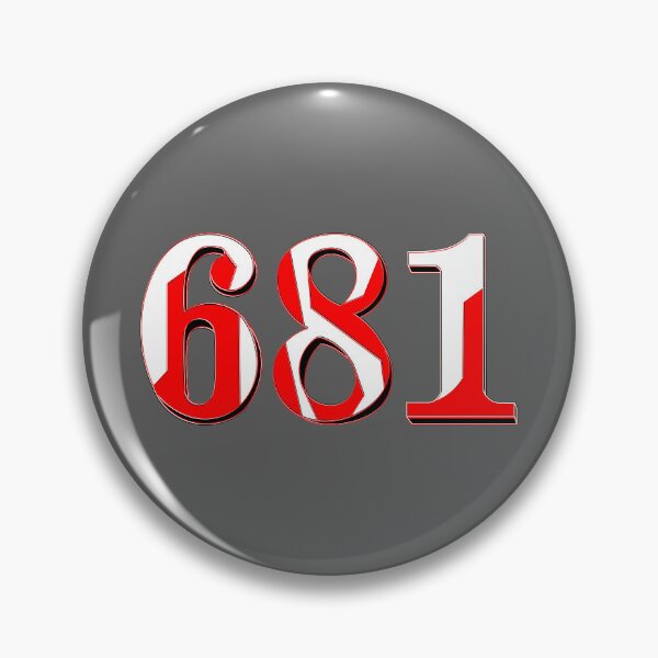 Item preview, number six hundred and eighty-one digit 681 order sequence team member age designed and sold by 4rpixs.