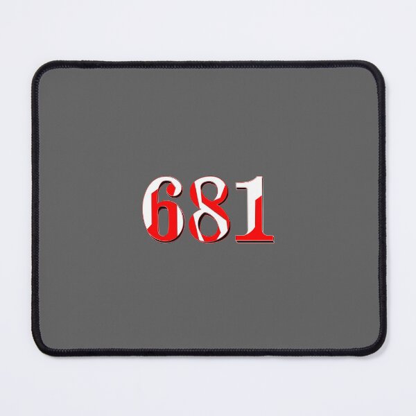 Item preview, number six hundred and eighty-one digit 681 order sequence team member age designed and sold by 4rpixs.