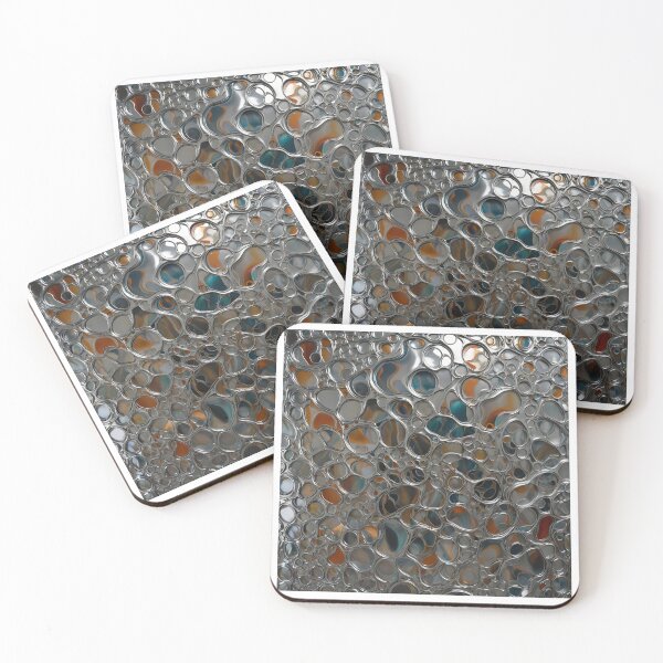 Item preview, Abstract Metallic Paint Silver Alcohol Ink Pattern  designed and sold by ShaViArt.