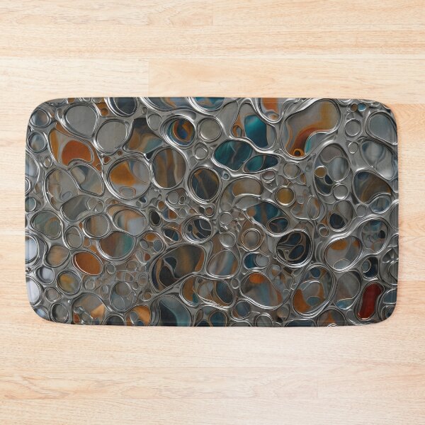Item preview, Abstract Metallic Paint Silver Alcohol Ink Pattern  designed and sold by ShaViArt.