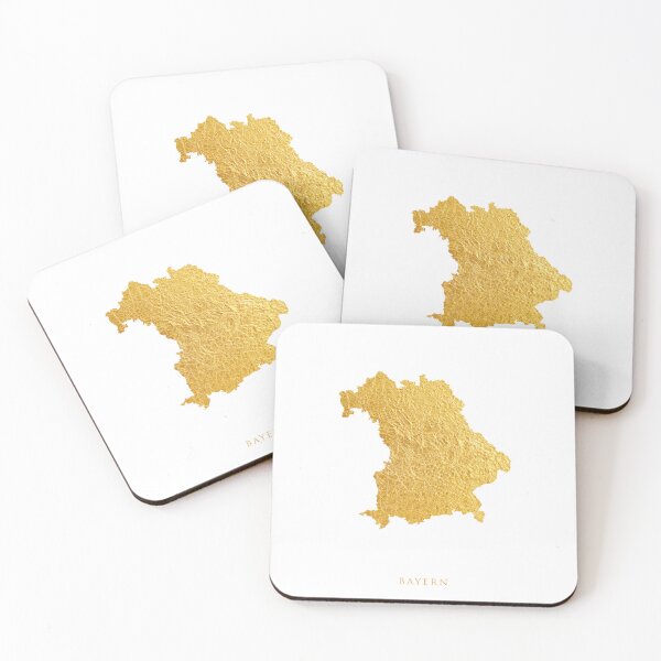 Artikelvorschau, Bayern Gold Map entworfen und verkauft von ArtPrints.