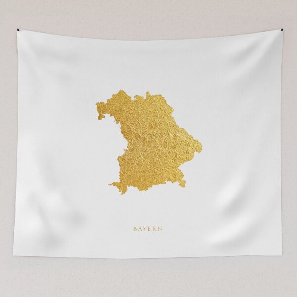 Artikelvorschau, Bayern Gold Map entworfen und verkauft von ArtPrints.