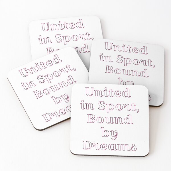 Item preview, united in sport bound by dreams designed and sold by EuropeanPrints.