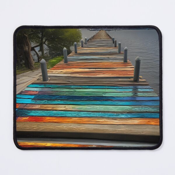 Item preview, Long dock on the water. designed and sold by Nomad-Maynard.