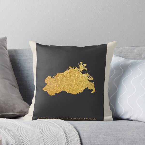 Item preview, Mecklenburg-Vorpommern Gold Map designed and sold by ArtPrints.
