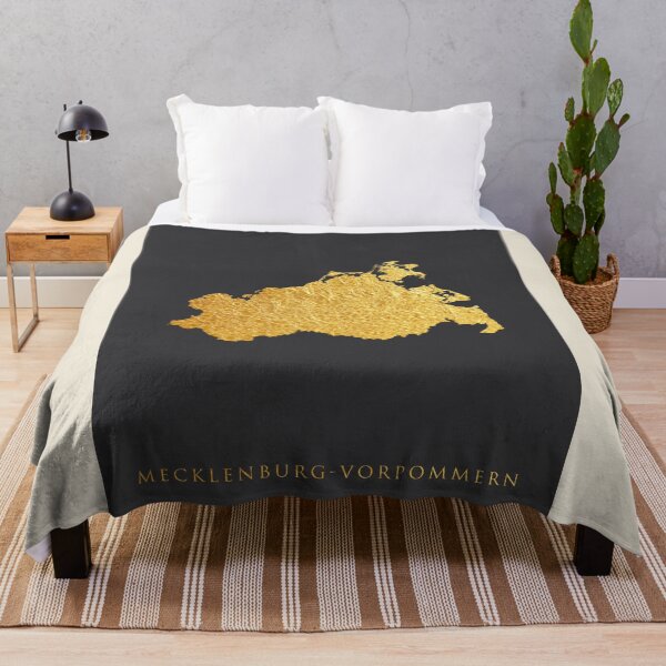Item preview, Mecklenburg-Vorpommern Gold Map designed and sold by ArtPrints.