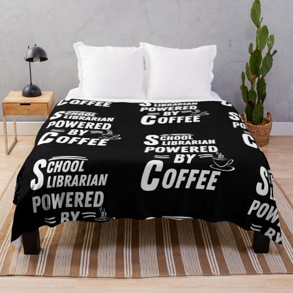 Item preview, School librarian powered by coffee designed and sold by annoying-shirts.