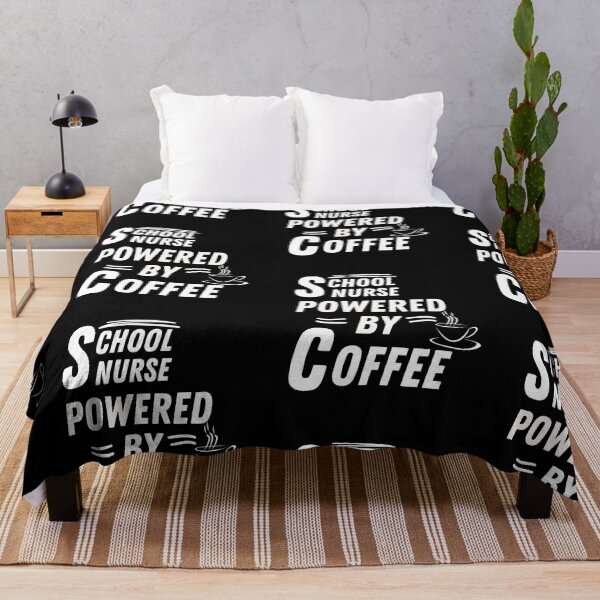 Item preview, School nurse powered by coffee designed and sold by annoying-shirts.
