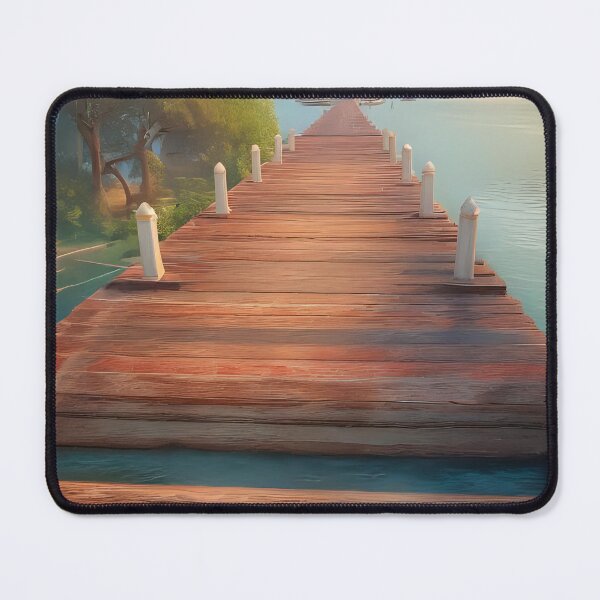 Item preview, Long dock on the water. designed and sold by Nomad-Maynard.
