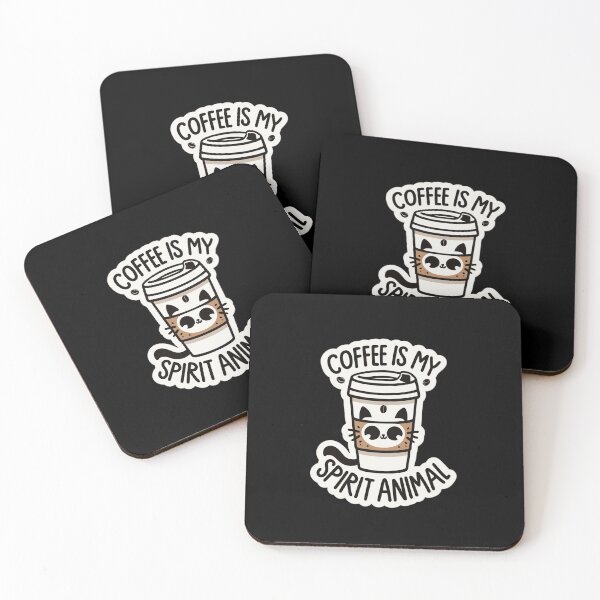 Item preview, Coffee is My Spirit Animal designed and sold by JohnnyP-Store.