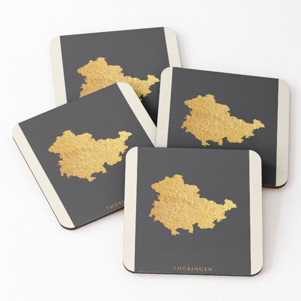 Item preview, Thüringen Gold Map designed and sold by ArtPrints.