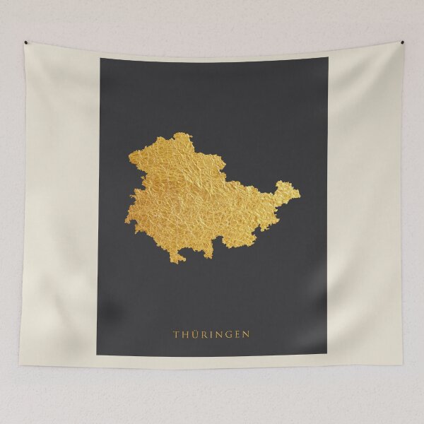 Item preview, Thüringen Gold Map designed and sold by ArtPrints.