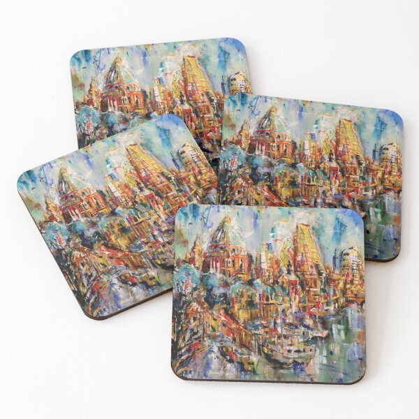 Item preview, Thames View with St Paul's , City of London , Acrylic on Canvas designed and sold by Luke Bailey.