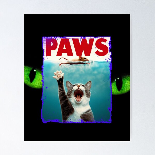 Item preview, Jaws Cat  designed and sold by WoodburyLake.