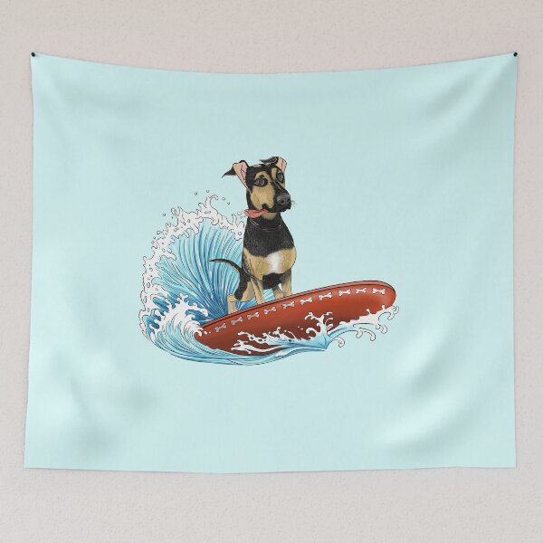 Item preview, Let's doggy surf designed and sold by jclar-art.