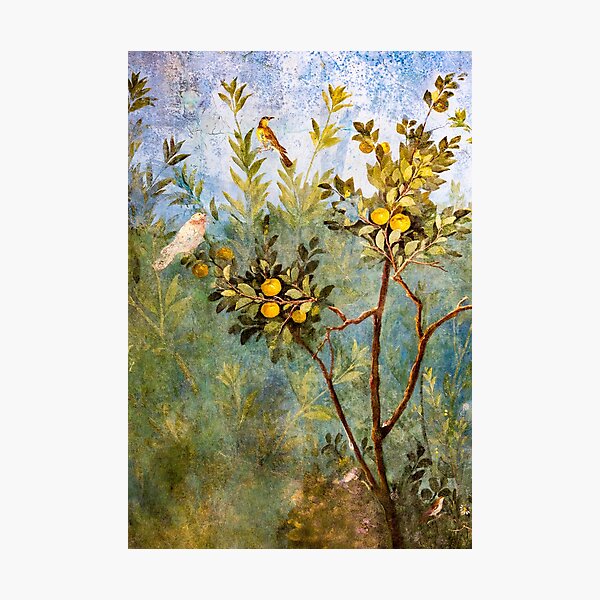 Item preview, Roman fresco painting detail designed and sold by likiska.