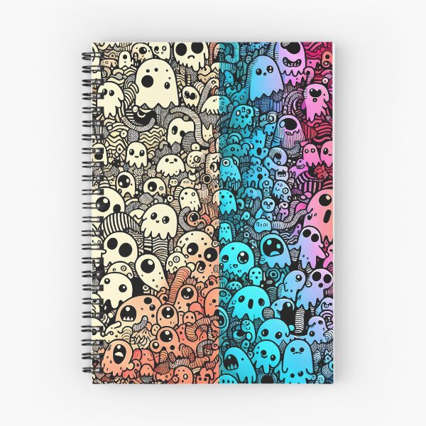 Item preview, Pattern Cute Doodle Ghosts Illustration Monsters designed and sold by ShaViArt.