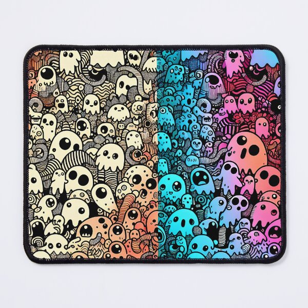 Item preview, Pattern Cute Doodle Ghosts Illustration Monsters designed and sold by ShaViArt.