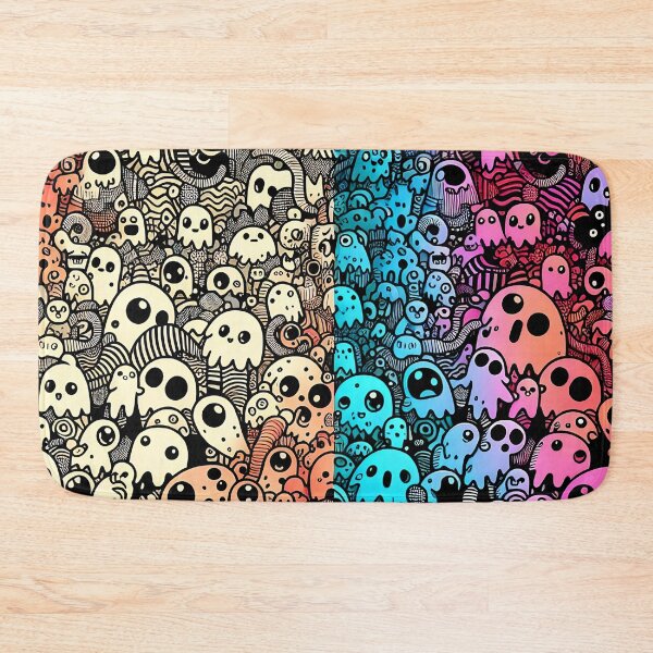 Item preview, Pattern Cute Doodle Ghosts Illustration Monsters designed and sold by ShaViArt.