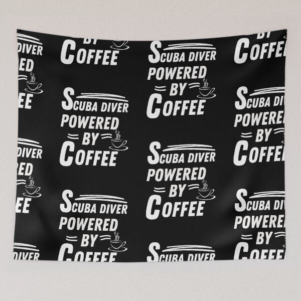 Item preview, Scuba diver powered by coffee designed and sold by annoying-shirts.