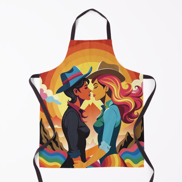 Artikelvorschau, Lesbische Pride Cowgirls verliebt in Regenbogenthema entworfen und verkauft von PrideFlagMerch.