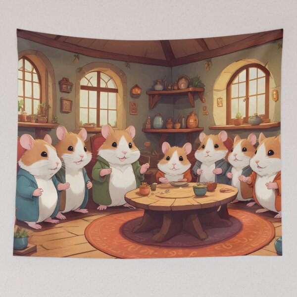 Item preview, Hamster Family Art designed and sold by WildlifeInc.